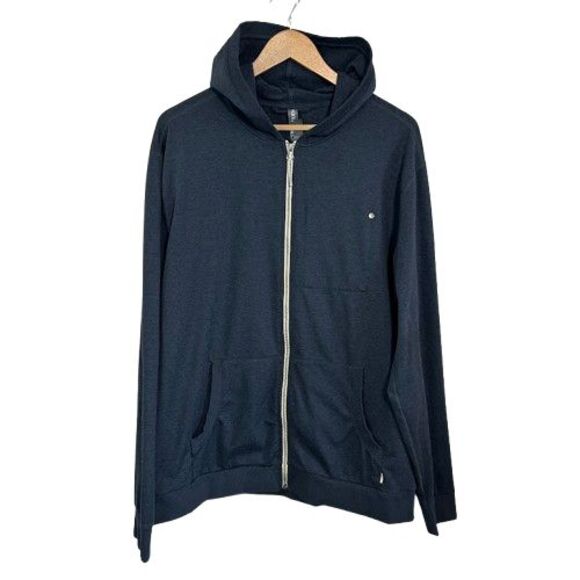 Vuori Other - Vuori Coronado Hoodie Men's XL DreamKnit Midnight Heather Blue Zip Up Stretch